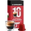 La Capsuleria Caffè ESPRESSO ITALIANO, ricco e gustoso (100 Capsule) compatibili con Nespresso, 10 box da 10 capsule, miscela equilibrata con aroma rotondo, gusto morbido e crema dorata (La Capsuleria)