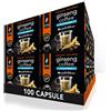 King Cup - 10 Confezioni da 10 Capsule di Ginseng da Zuccherare, 100 Capsule 100% Compatibili con Sistema Lavazza a Modo Mio di Bevanda al Gusto di Ginseng, Senza Glutine e Senza Lattosio