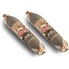 Salumi Pasini Salame Campagnolo in carta alimentare Salumi Pasini® | Pack da 2 Salami | Lavorato con carne Italiana e legato a mano | 2x250g