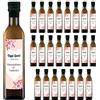 Bottle-Up 24 bottiglie personalizzate di Olio Extra Vergine di Oliva perfetto per bomboniere per matrimonio (0,25 L, Cuore floreale)