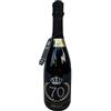 Swart - Idea regalo per compleanno 70 anni - Bottiglia Tanti Auguri da 0,75L - Etichetta personalizzata con autentici cristalli - spumante Italiano di alta qualità