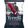 Wine And More Patatine con Sale Marino e Pepe Nero TYRRELLS - 18 Confezioni da 40 g