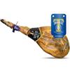 LalolaGourmet I Prosciutto Serrano Spagnolo -Trevélez I.G.P 7.5/8 kg Etichetta BLU, Stagionatura Naturale 100% Minima 17 Mesi, Senza glutine, Senza additivi