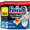 Finish Ultimate Infinity Shine Pastiglie Lavastoviglie, 80 Capsule Lavastoviglie al Limone, Pastiglie per Lavastoviglie contro lo Sporco e i Residui Incrostati