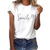 heekpek T Shirt Donna Manica Corta Bianca Cotone Maglietta Manica Corta Donna Casual Girocollo Stampa Estiva Base Tee Bluse, Girasole, L
