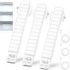 Ylatoial Luce Armadio LED con Sensore Movimento, 3 Modalità Dimmerabile Luci Armadio, 2000 mAh Luce LED Ricaricabile Senza Fili, Magnetica Sottopensile Cucina Led Lampada per Armadio Scale Camera Corridoio
