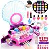 iKidiki Trucchi Bambina 3 4 5 6 7 8 9 10 Anni, Regalo Bambini 5 6 7 8 Anni Trousse Valigetta Trucchi Bambina Giochi Bambino 5 6 7 8 Anni Sirena Smalti Bambini Compleanno Regalo Bimba 4-10 Anni Regali Natale