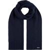 Calvin Klein Elevated Rib Knit Scarf CK Navy