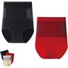 FJZFXKZL 2 Pantaloni da Yoga Pauraju, Pantaloncini A Compressione Donna, Modellanti Senza Cuciture, per Il Controllo della Pancia, per Scolpire La Vita Alta 4 in 1(Red,4XL)