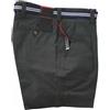 Saggio European Project Bermuda Garda in Puro Morbido Cotone con Pinces e Cintura Uomo Profumatore Grigio 62