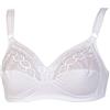 GIOS Reggiseno in Cotone Sfoderato con Ricamo Art. 301 (2pz) - 3, Bianco