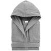 Corredocasa Morbidissimo e Soffice Accappatoio Adulto Spugna 400 gr/mq - dalla S alla XXXL - Vari Colori- Ottima Qualità (XL, Grigio)