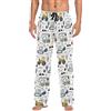 PAQGSREM Pantaloni da pigiama da uomo con tasche, pantaloni da notte da uomo, Escavatore Bulldozer Trattore Multi- Truck, L