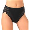 JADEA Slip Donna 6 Pezzi Cotone BIELASTICO Art. 530 (Nero, 3)