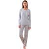 Noidinotte; more than pyjamas Noidinotte - Pigiama Invernale Donna in Jersey Articolo Easy - 46 Grigio