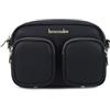 Braccialini Dolly Borsa a tracolla in pelle con stampa leopardata dalla silhouette compatta e contemporanea. Il doppio taschino frontale con zip aggiunge un tocco grintoso e funzionale, rendendo il