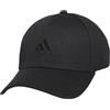 adidas Men's Zags 2.0 Structured Mid Crown A-Flex Stretch Fit Hat, Black/Black