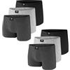 Ceceba - Boxer - Tinta unita - Uomo Grau (Grey Dark Melange 0831) M (Taglia produttore: 5)