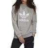 Adidas H06650 Trefoil Crew Maglia Lunga Uomo Medium Grey Heather/White M