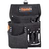 KAPRIOL Borsa in Pelle Nera 5 Pockets, Standard, L
