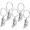 Garneck Portachiavi Divertenti a Forma di Barca in Metallo, Set da 5 Pezzi, Argento, Decorazione per Borsa e Zaino, Idea Regalo per Uomo e Donna