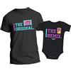 T-shirteria - Coordinato Papà e Figlio, Body Neonato e T-shirt a Manica Corta 100% Cotone, Leggera e Traspirante, Idea Regalo, Taglia Body 0-24 Mesi, (Radio)