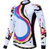 JPOJPO Ciclismo Jersey Donne Bicicletta Team Inverno In Pile Termico Manica Lunga Abbigliamento Caldo Bike Sport Top, Cf2206., S for Chest30.5-33,Max Waist32