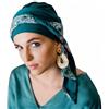 Aderans Germany ADERANS Smart Hawaii - Turbante oncologico in bambù per chemioterapia o alopecia., Ocean con stampa floreale.