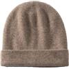Suwequest Cashmere Berretti In Maglia Solido Cappelli Unisex Cappello Casual Uomo Morbido Donne Caldo Capelli Cofano, Tortora naturale, Taglia unica