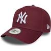 New Era League Ess E-Frame Yankees CapEra Donna/Uomo/Snapback - Cappello da baseball con visiera curva MLB Snapback, per tutte le stagioni Primavera Estate Autunno Inverno, Rosso scuro, Taglia unica