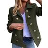Luadnysin Trench Donna Corto Trench Donna Primaverile Corto Giacca Corta Elegante Cappotto Leggero Blu Giubotto Impermeabile Curvy Vestiti Primavera 2025 Cammello Jeans Lavabile Giacconi Primaverili 4Xl