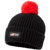 Toyota Gazoo Racing - Merchandise ufficiale - Berretto lavorato a maglia con pompon - nero/rosso - vestibilità elasticizzata, Nero , Taglia unica