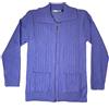 F & S LTD Cardigan da donna lavorato a maglia, con cerniera, con tasche, taglia S-XL, Marina Militare, Large-X-Large