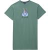 ARTHUR - Maxi T-shirt - Camicia da notte da uomo - Maniche corte e scollo rotondo - 100% cotone biologico confortevole, 2 cv sci tinta unita verde, Taglia Unica