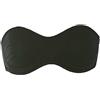 GIOS Reggiseno Fascia Cotone Elasticizzato con Ferretto Art. 704-4, Nero