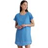 Noidinotte; more than pyjamas Noidinotte - Camicia da Notte Donna in Cotone con Collo Quattro Bottoni Articolo DOT - S Azzurro