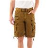 Geographical Norway Panoramique Men - Bermuda Uomo Cotone Casual - Pantaloncini Sportivi Uomo - Abito Ideale Uomo per Tutte Le Stagioni Primavera Estate Autunno Inverno (Cachi XL)
