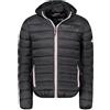 Geographical Norway BIKASH Uomo - Piumino Invernale Spesso con Cappuccio - Giubbotto Caldo Impermeabile, Stile Urbano, Protezione dal Grande Freddo, Nero , XXL