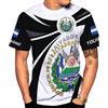 Generic Nome Personalizzato El Salvador Tee T Shirt Maglietta Uomo Manica Corta Magliette Basic Casual Maglietta T-Shirt per Sport Palestra Bodybuilding M