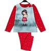 Pigiama Lungo Compatibile con Santoro Gorjuss Stars Christmas Stella di Natale Prodotto Ufficiale ed Originale Scatola Ragazza Donna Taglia S M L XL XXL + Omaggio Portachiavi Paillettes (XL)