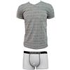 JUVENTUS Coordinato Ragazzo Boxer + t-Shirt Scollo V Cotone Elasticizzato Prodotto Ufficiale Juve Art. JU12055 (14 Anni, Grigio)