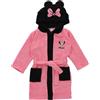 Disney - Accappatoio Minnie con fiocco piccolo - Tasche laterali - Coulisse - 100% poliestere - Rosa, Rosa, 6-8 Anni