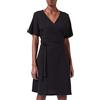 ONLY CARMAKOMA Women's CARAPRIL S/S Wrap Dress Jrs - Vestito da Donna, Nero, L-50/52