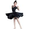 YXYjLb Abito Da Ballo Latino For Ragazza, Costume Da Ballo Di Carnevale, Abito Da Ballo A Maniche Lunghe, Abito Da Competizione(A4,140)