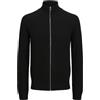 JACK & JONES Jjpannel Knit Zip Cardigan Aw25 Aw25-Cardigan, Nero, XL Uomo