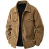 Generic Cappotto Corto Uomo Beige da Velluto Smanicati Doppiopetto Americana Pecora Merinos Giacchetto Elasticizzata Classici Mantella Mimetico Asimmetrico Online Canvas Foderata Revers Rosse Sfoderabile