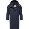 Ragwear Cappotto invernale lungo impermeabile da uomo con cappuccio Mr Them Long YOUMODO S-3XL, Navy25, XL