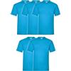 Fruit of the Loom - Confezione da 10 magliette da uomo, azzurro, L