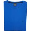 Coveri T-Shirt Uomo Maniche Corte Tinta Unita Cotone Taglie Forti Comode 3XL 4XL 5XL 6X (6XL - Blu)