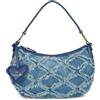 Braccialini Borsa Donna Firmata Modello Beth Jeans Hobo in Denim con Tracolla